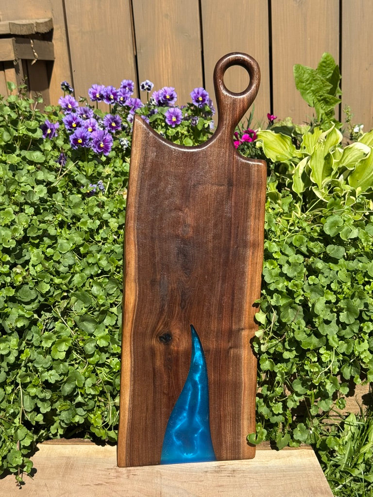 Handcrafted Live Edge Charcuterie Board – Perfect for Dining and Gifting - 652