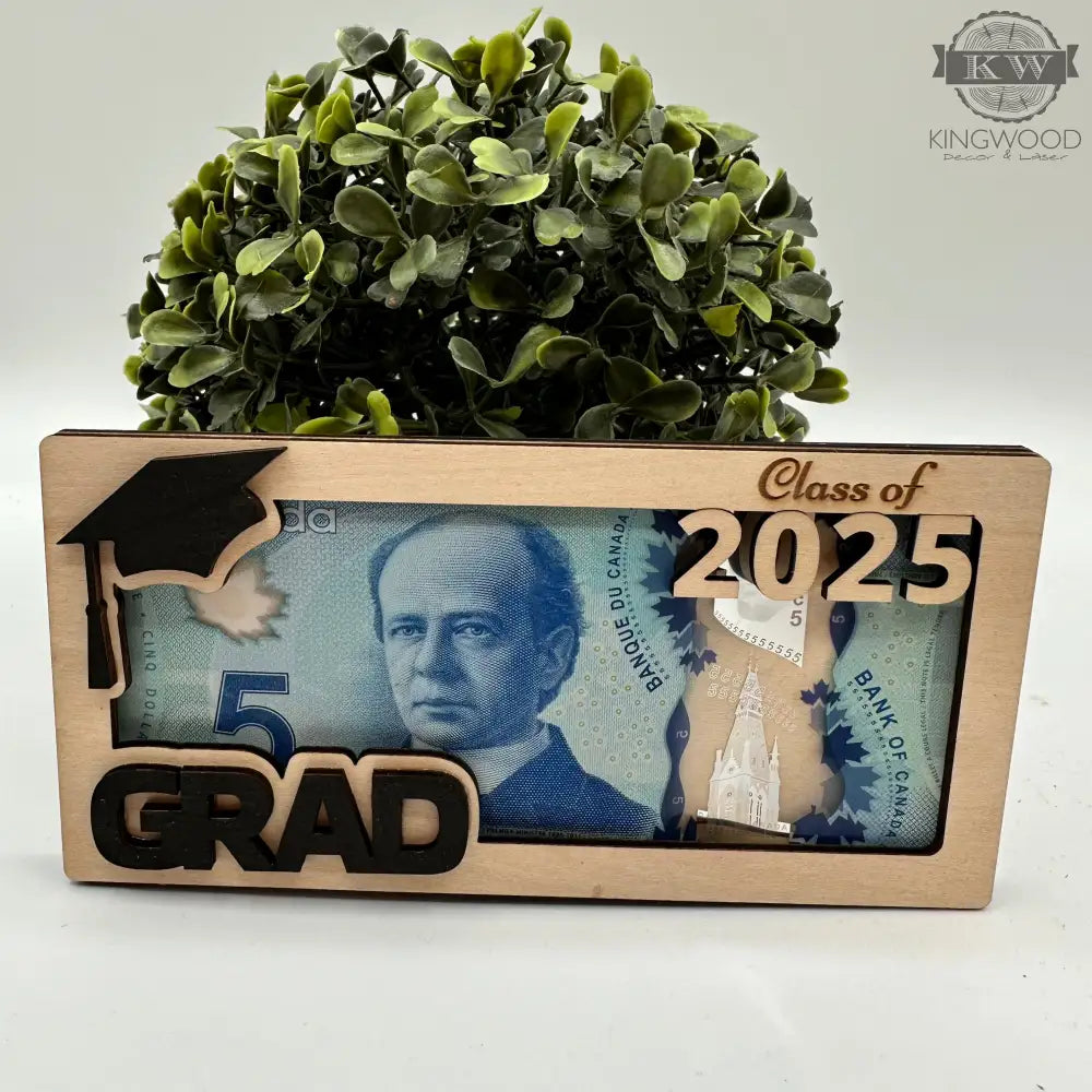Graduation money gift holder wooden keepsake for graduates