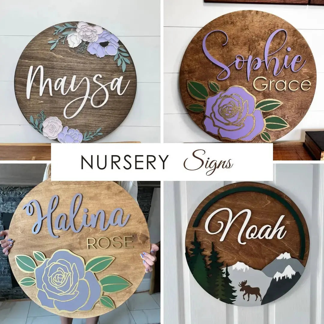 Nursery room signs