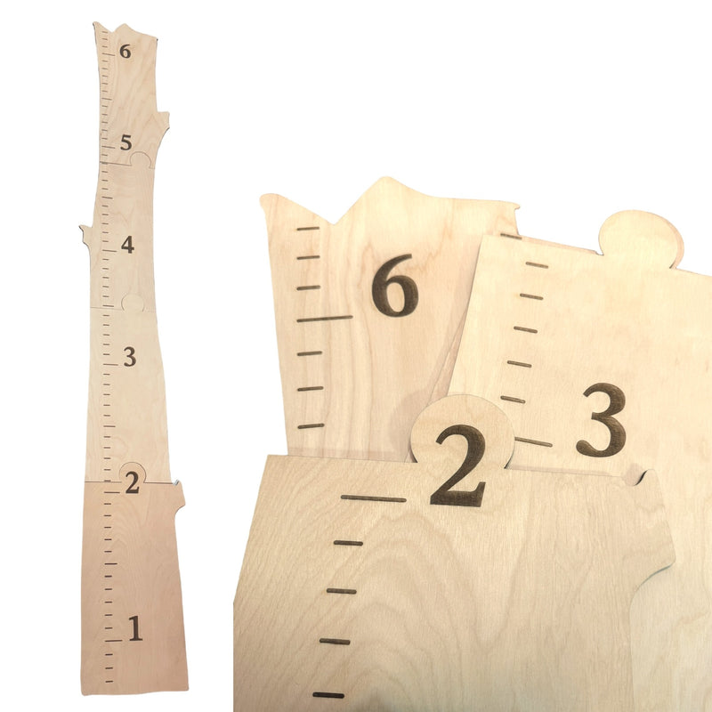 Growth Chart Ruler Puzzle Style