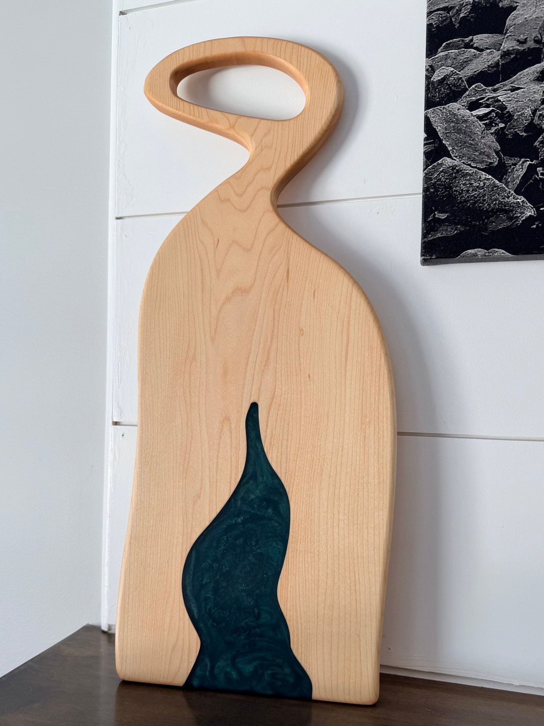 Canadian Maple Charcuterie Board | Live Edge Serving Board – 21" x 8.5"