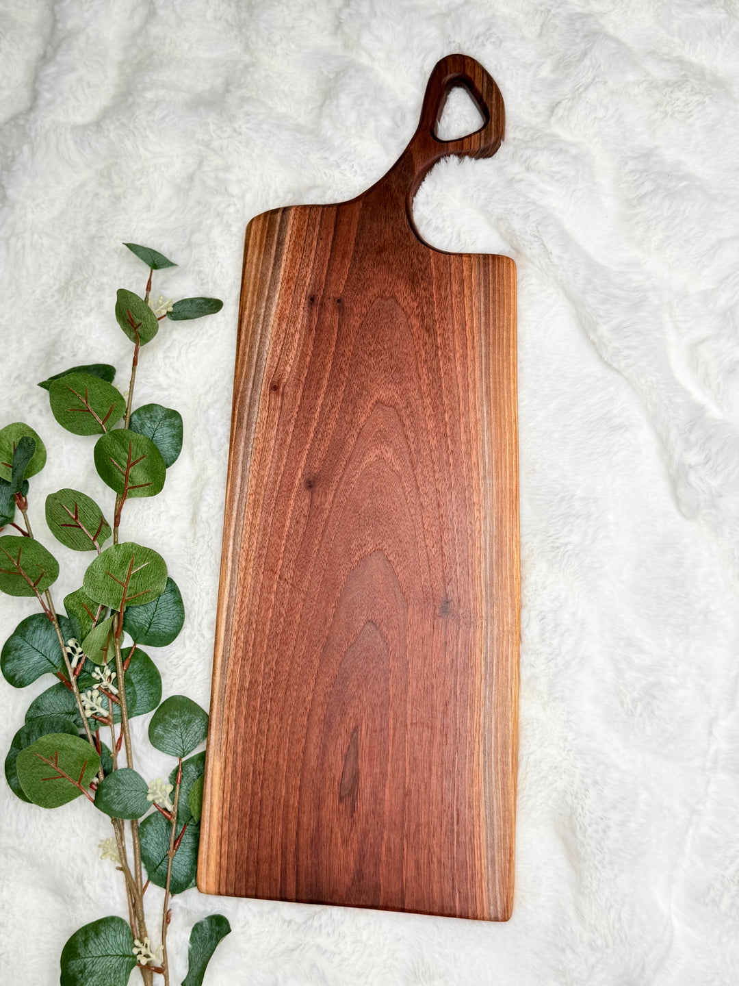 Canadian Walnut Charcuterie Board | Live Edge Serving Board – 24" x 8.5"