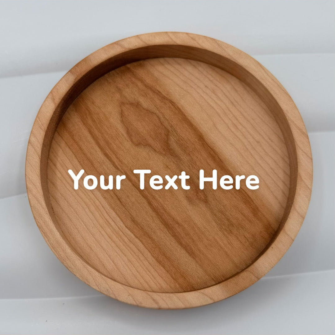 Personalized Wooden Tray - 6" Round