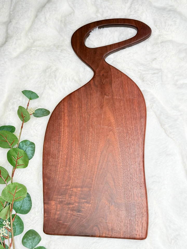 Canadian Walnut Charcuterie Board | Live Edge Serving Board – 21" x 10"