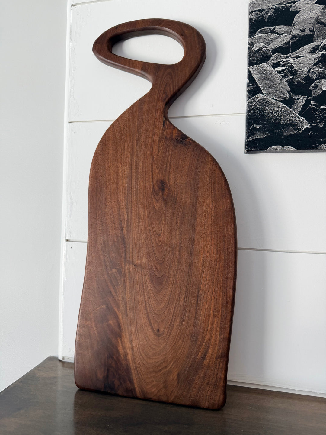Canadian Walnut Charcuterie Board | Live Edge Serving Board – 21" x 8.5"