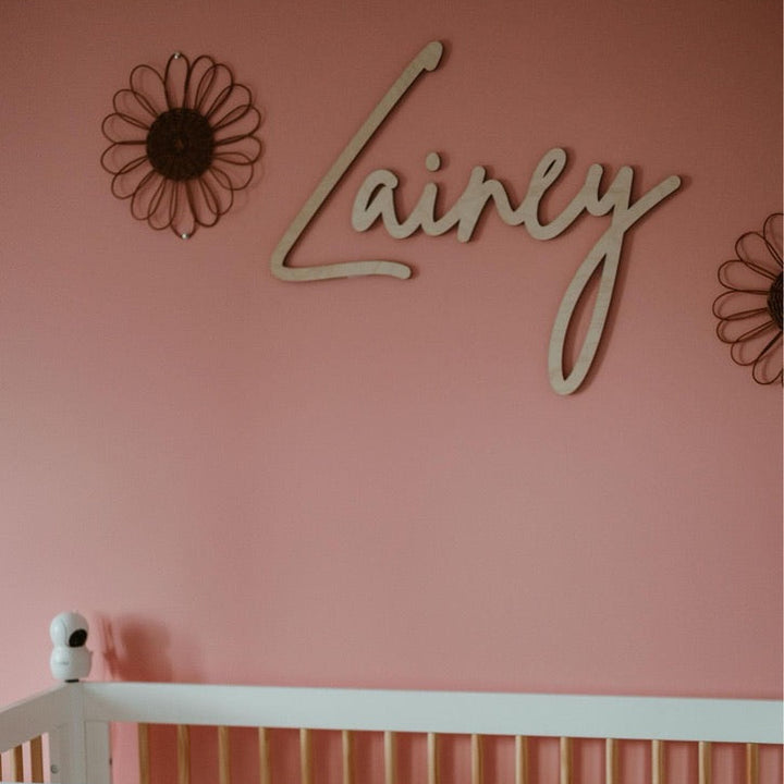 Personalized Wooden Nursery Name Sign | Handcrafted in Canada