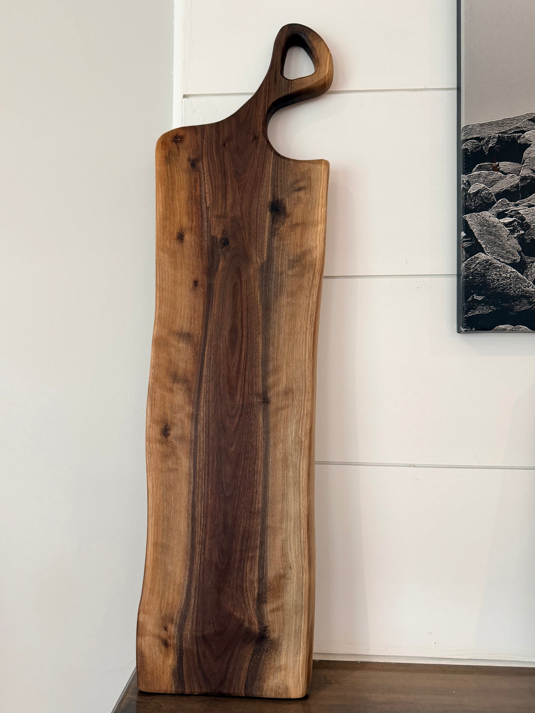 Canadian Maple Charcuterie Board | Live Edge Serving Board – 26" x 7"