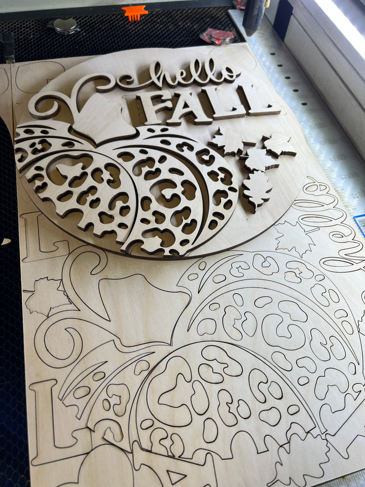 Diy craft sign - Hello Fall