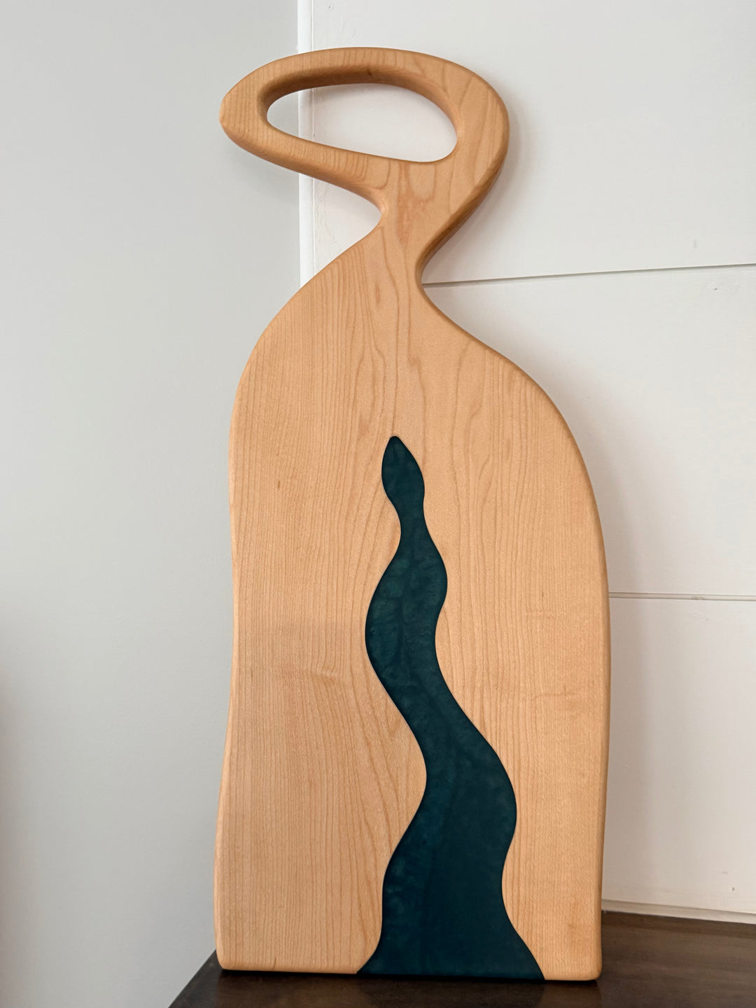 Canadian Maple Charcuterie Board | Live Edge Serving Board – 21" x 8.5"