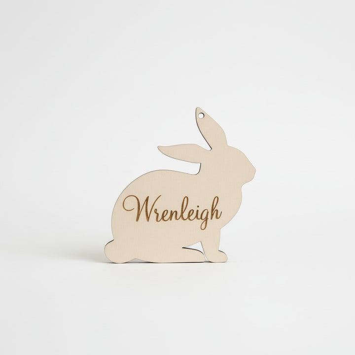 Personalized Engraved easter bunny name tag