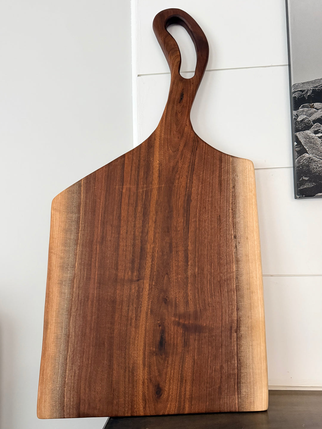 Canadian Walnut Charcuterie Board | Live Edge Serving Board – 28" x  14"