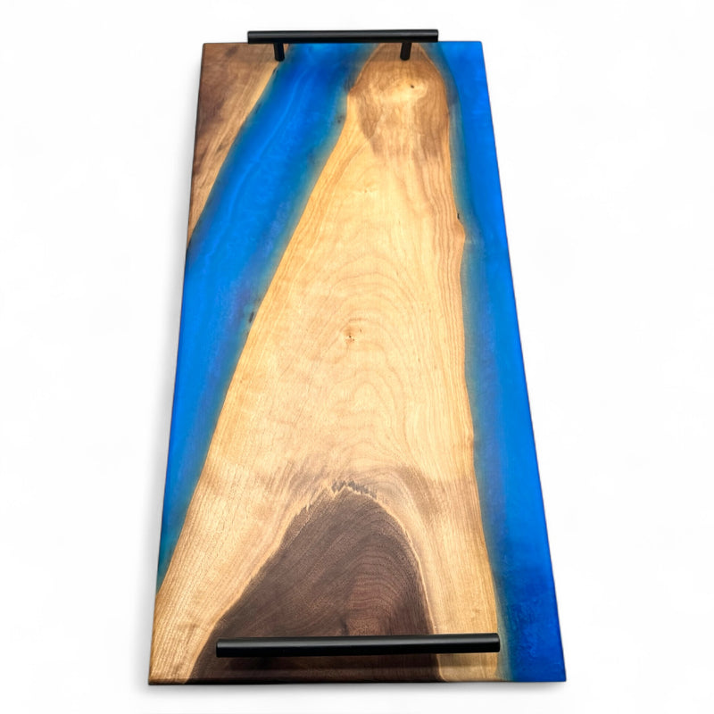 Epoxy charcuterie board with handles 24" x 12" (626)