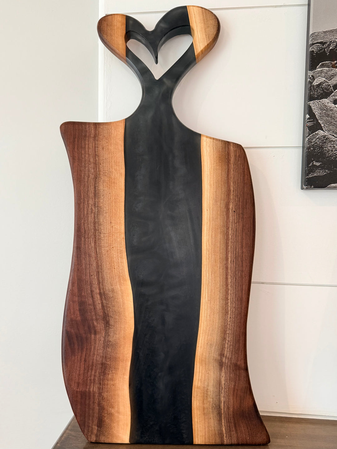 Canadian Walnut Charcuterie Board | Handcrafted Live Edge Serving Board - 23" x 9.5"