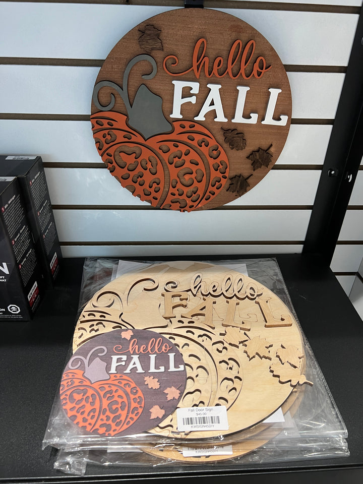 Diy craft sign - Hello Fall