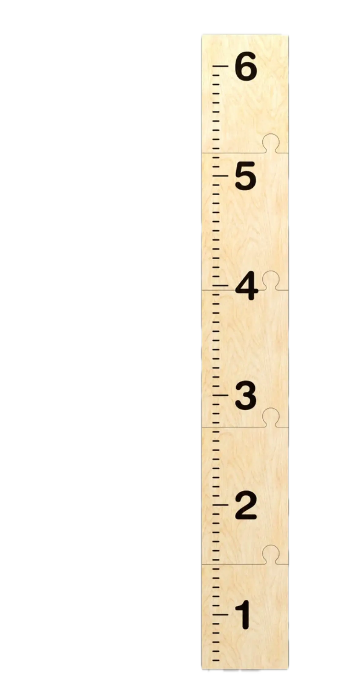 Growth chart ruler puzzle style for baby and toddler Kingwood Decor & Laser