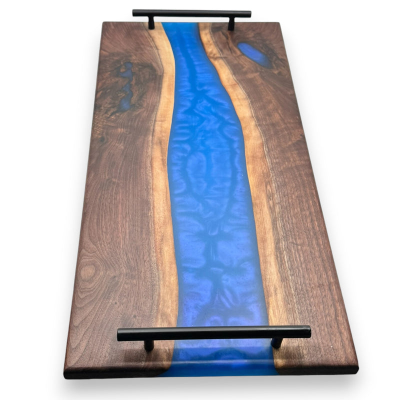 Epoxy charcuterie board with handles 24" x 12" (627)