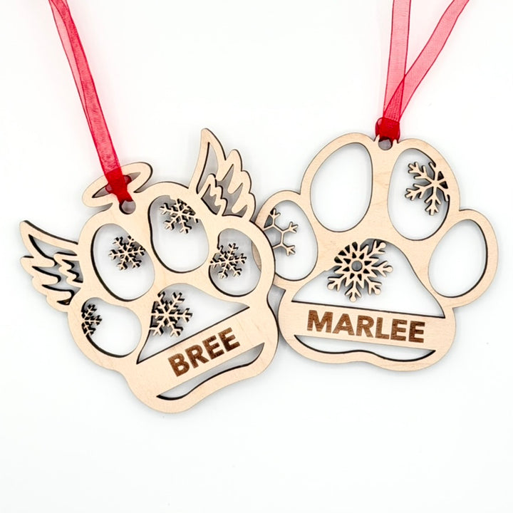 Pet Paw Custom Ornament – Personalized for Your Dog or Cat