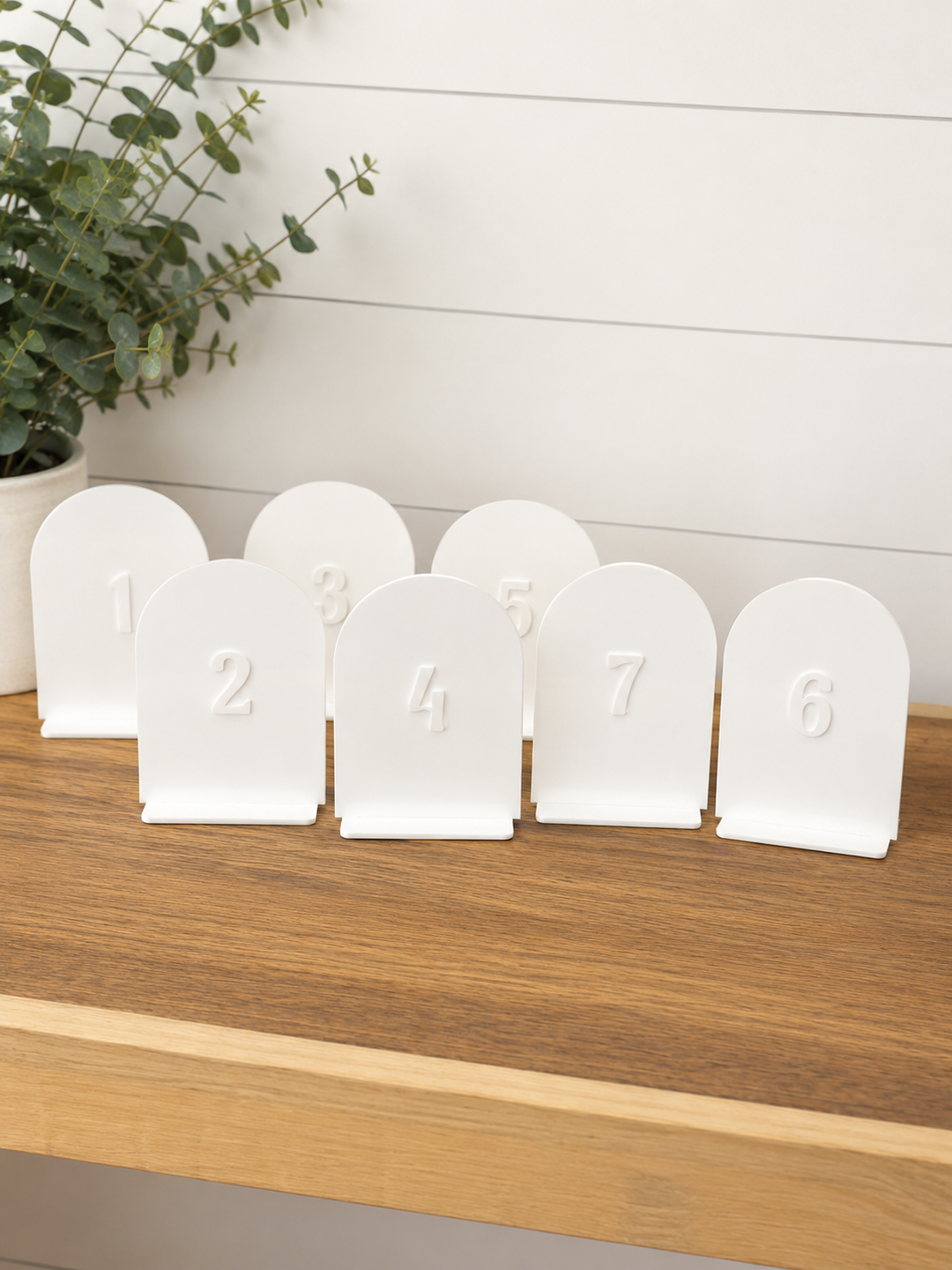 Double Sides Table Number Signs - Wedding