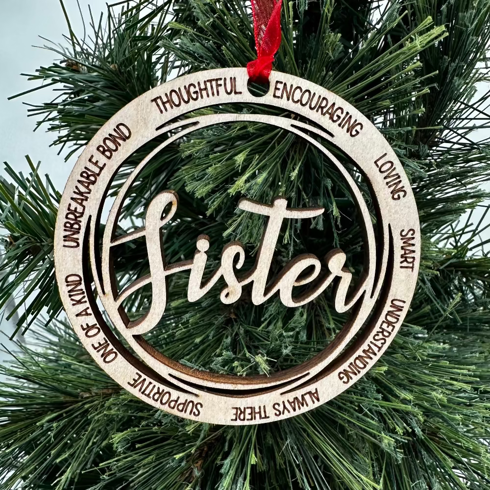Family Name Christmas Ornaments – Nanny, Grandma, Papa, Mom & More