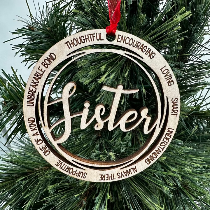 Family Name Christmas Ornaments – Nanny, Grandma, Papa, Mom & More