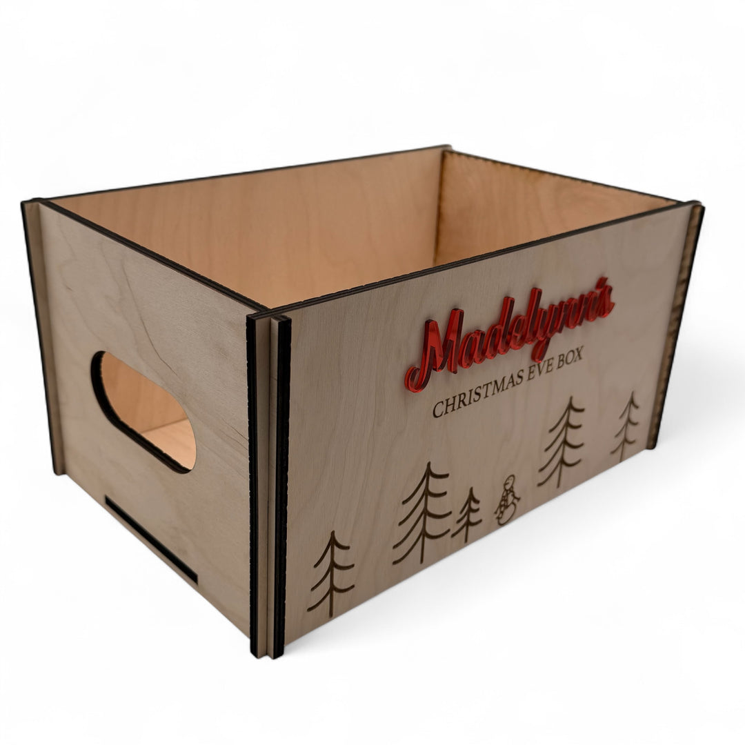 Personalized Christmas Eve Box – Wooden Keepsake Crate