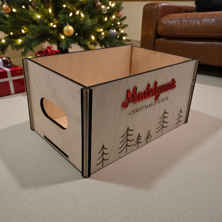 Personalized Christmas Eve Box – Wooden Keepsake Crate