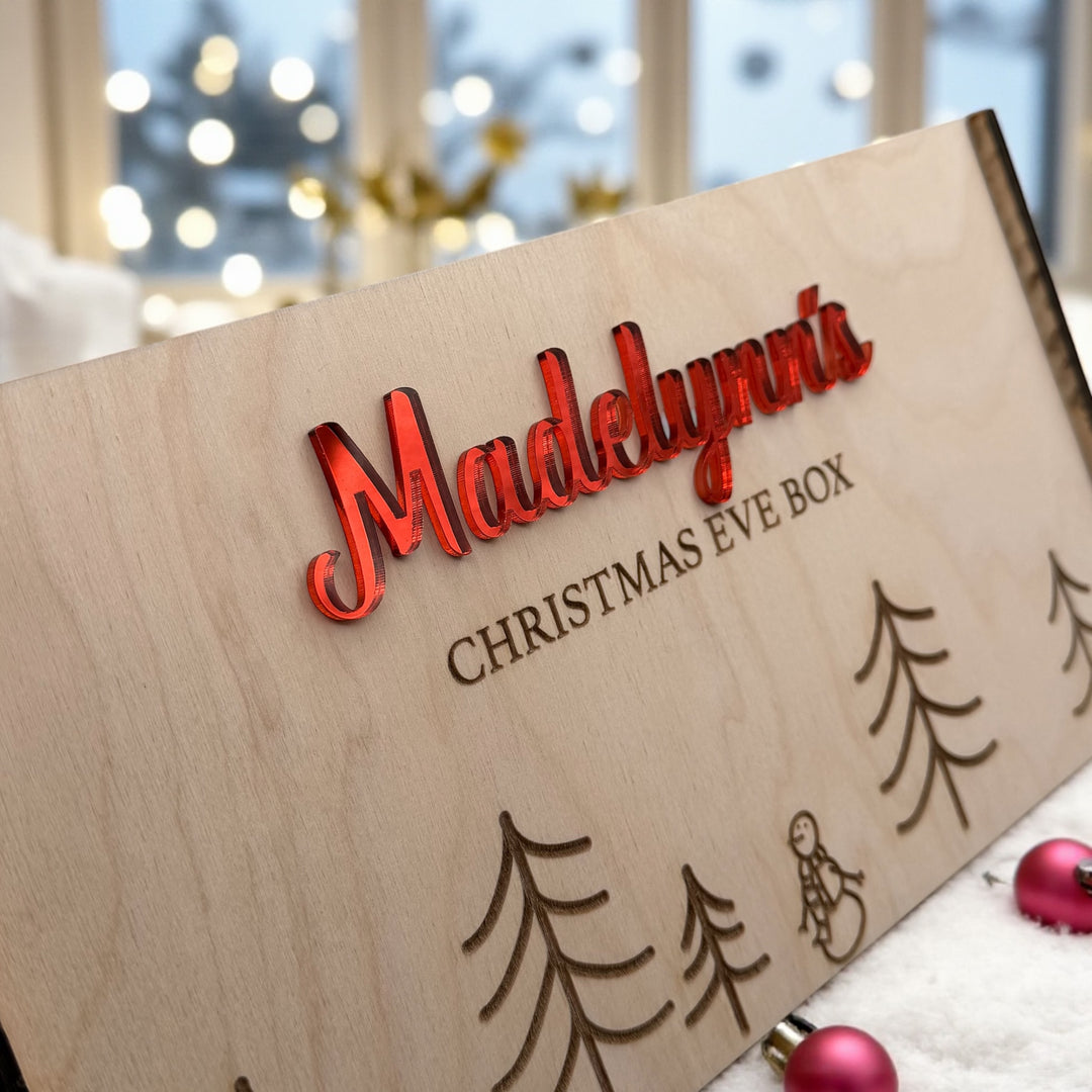 Personalized Christmas Eve Box – Wooden Keepsake Crate