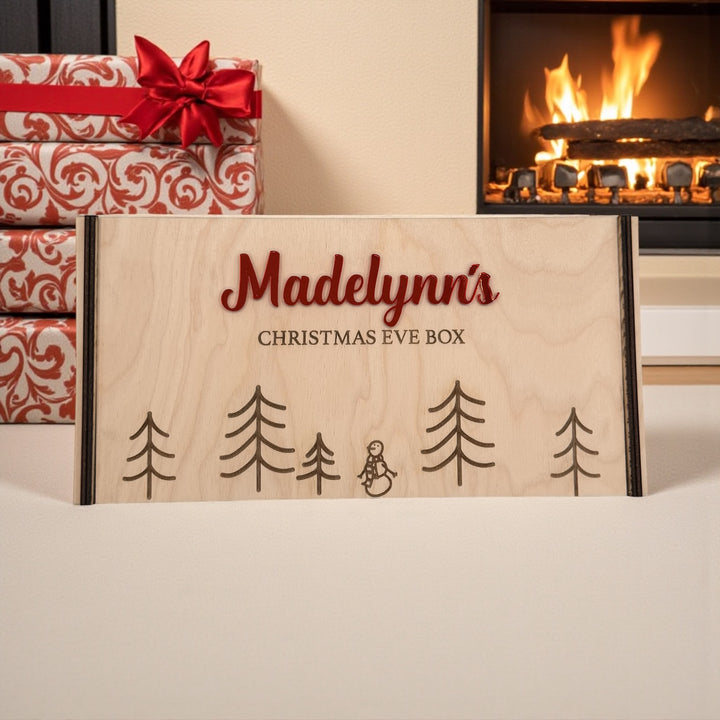Personalized Christmas Eve Box – Wooden Keepsake Crate