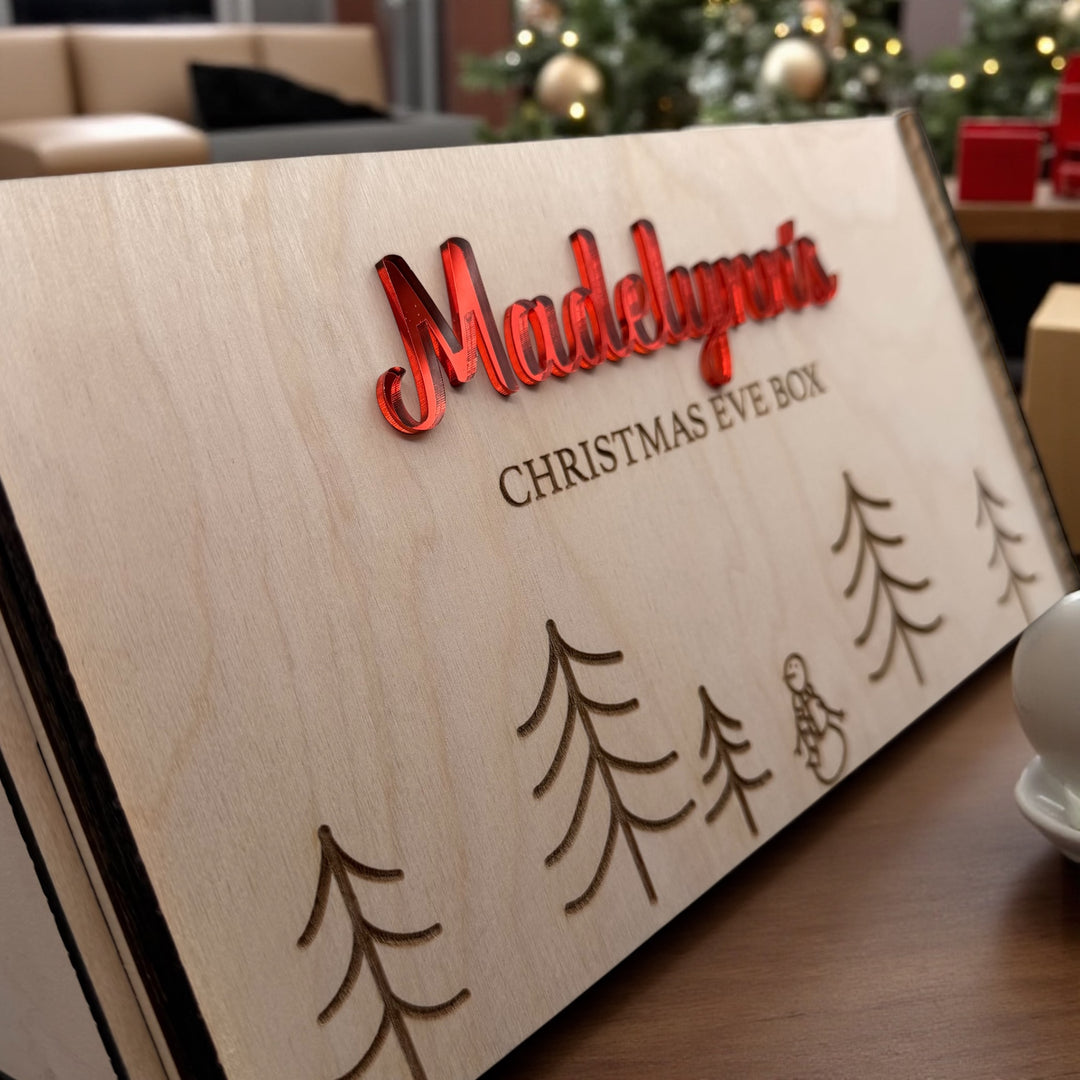 Personalized Christmas Eve Box – Wooden Keepsake Crate