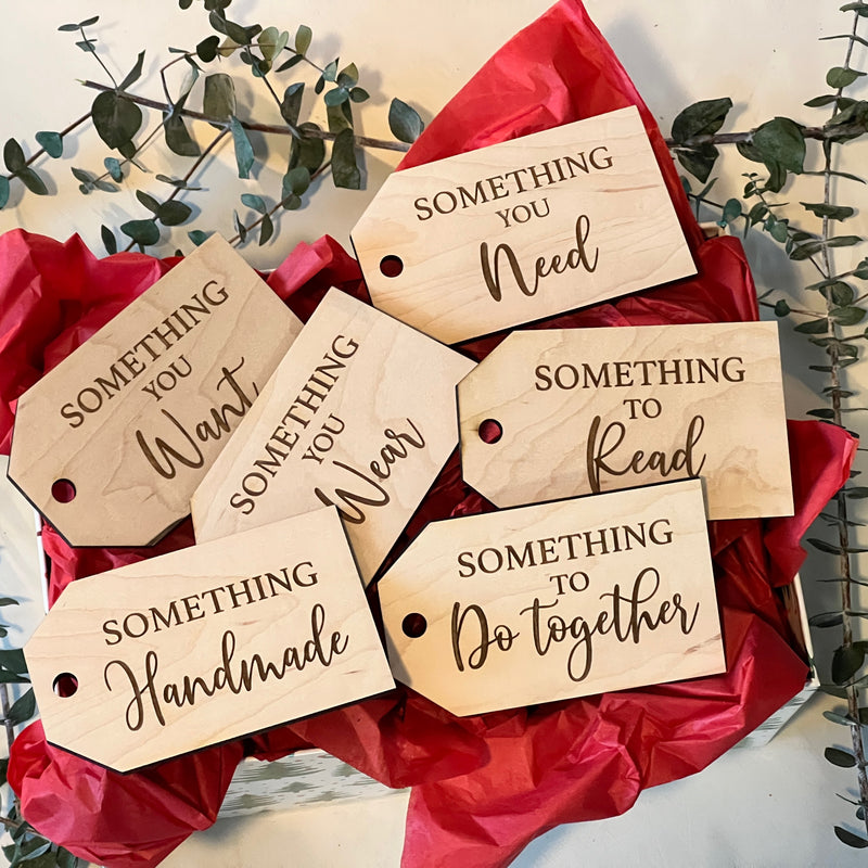 Want, Wear, Need, Read Christmas Gift Tags