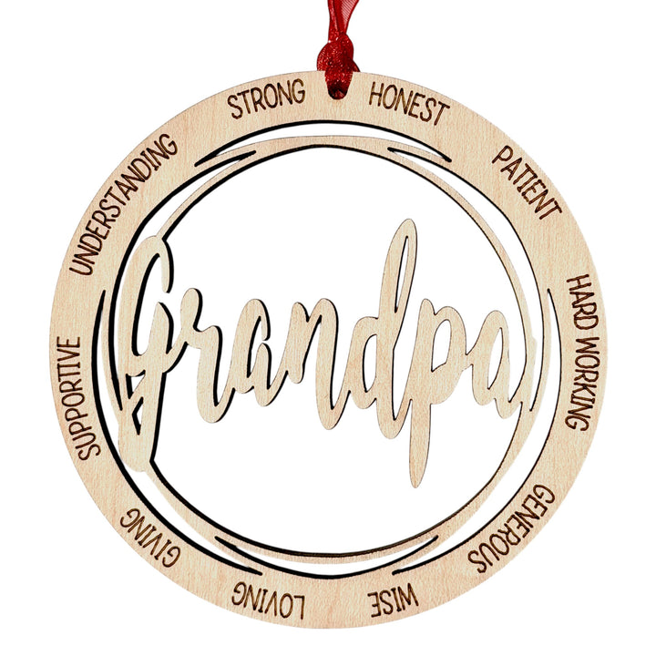 Family Name Christmas Ornaments – Nanny, Grandma, Papa, Mom & More