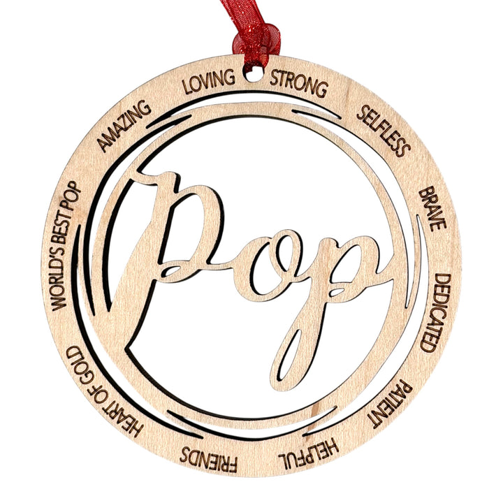 Family Name Christmas Ornaments – Nanny, Grandma, Papa, Mom & More