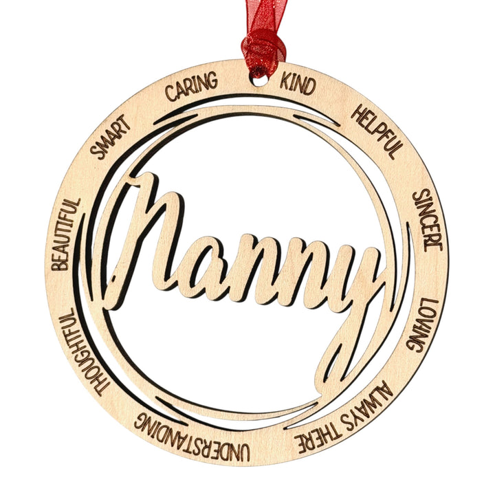 Family Name Christmas Ornaments – Nanny, Grandma, Papa, Mom & More