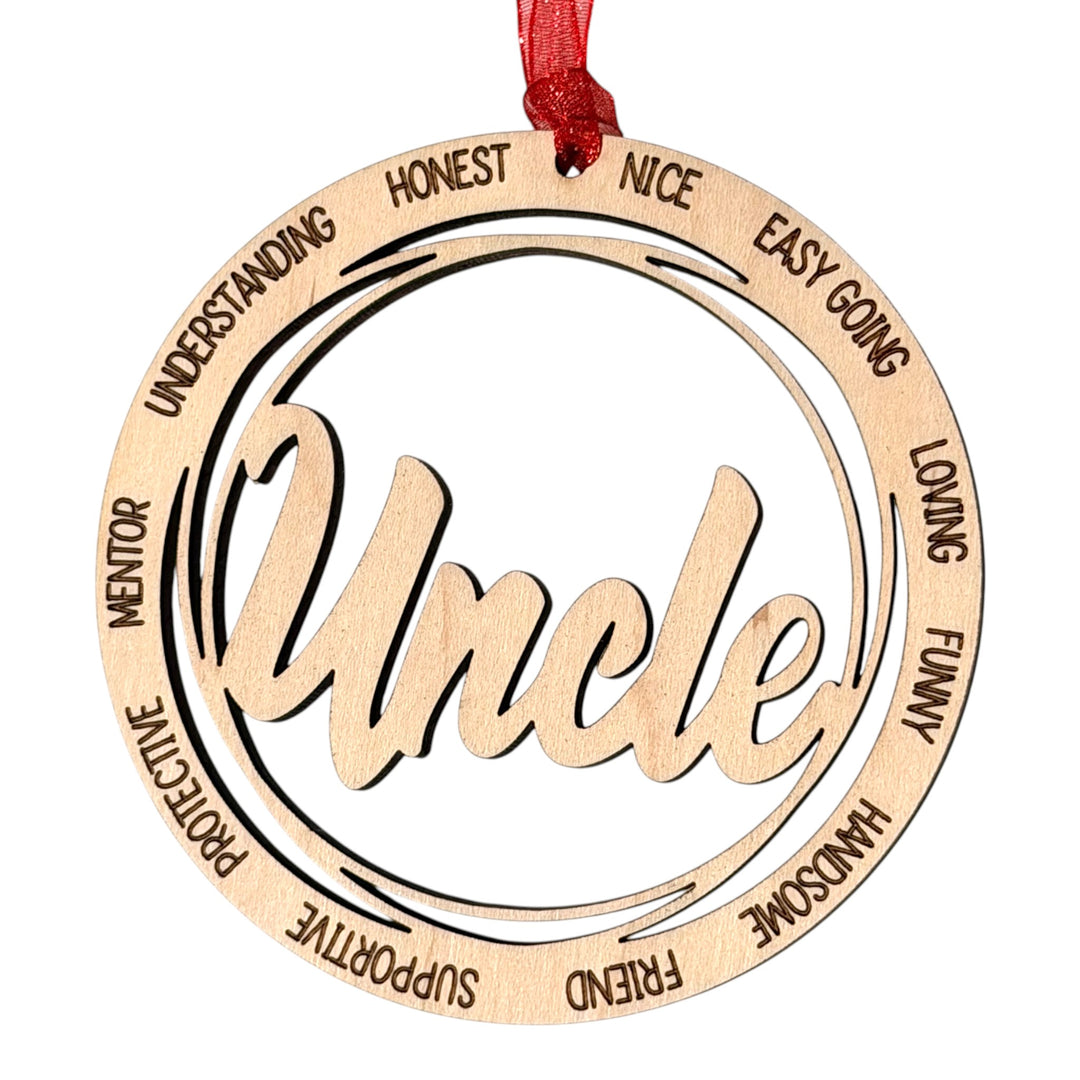 Family Name Christmas Ornaments – Nanny, Grandma, Papa, Mom & More
