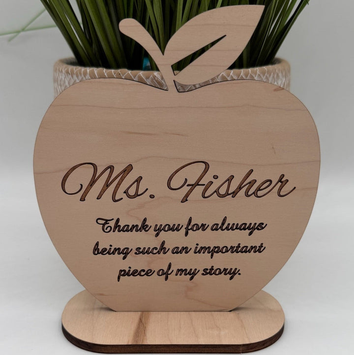 Teacher appreciation gift personalized classroom name plaque