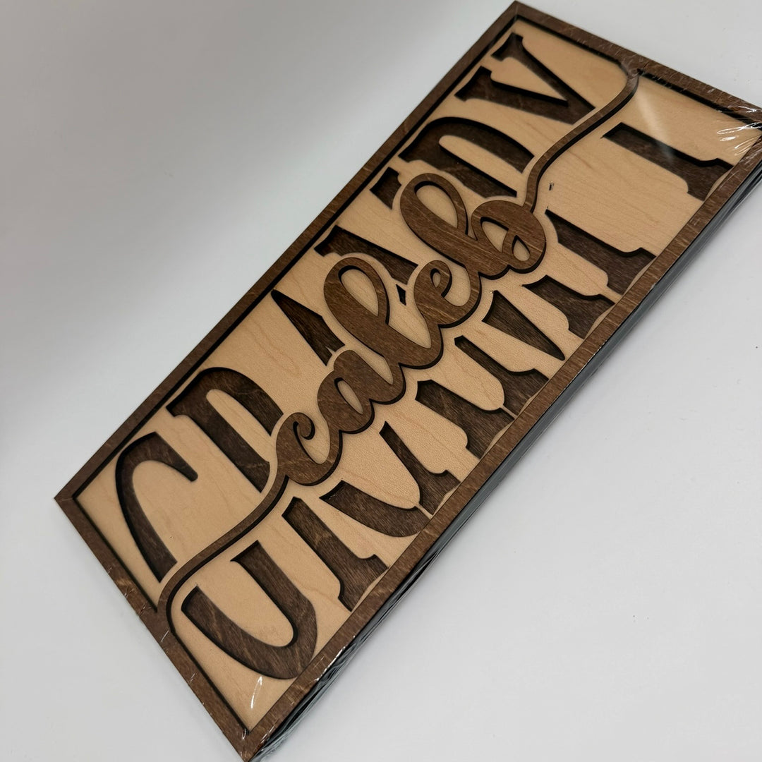 3D Layered Personalized Father’s Day Sign — Custom Title &amp; Children&