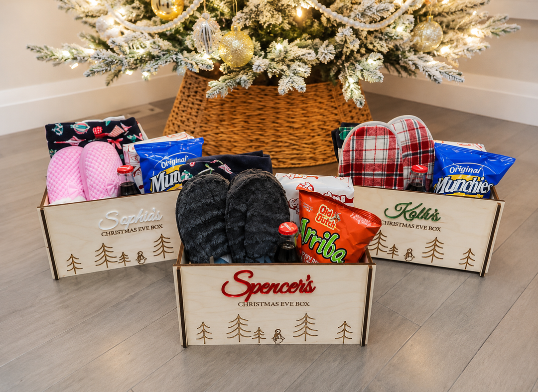 Personalized Christmas Eve Box – Wooden Keepsake Crate