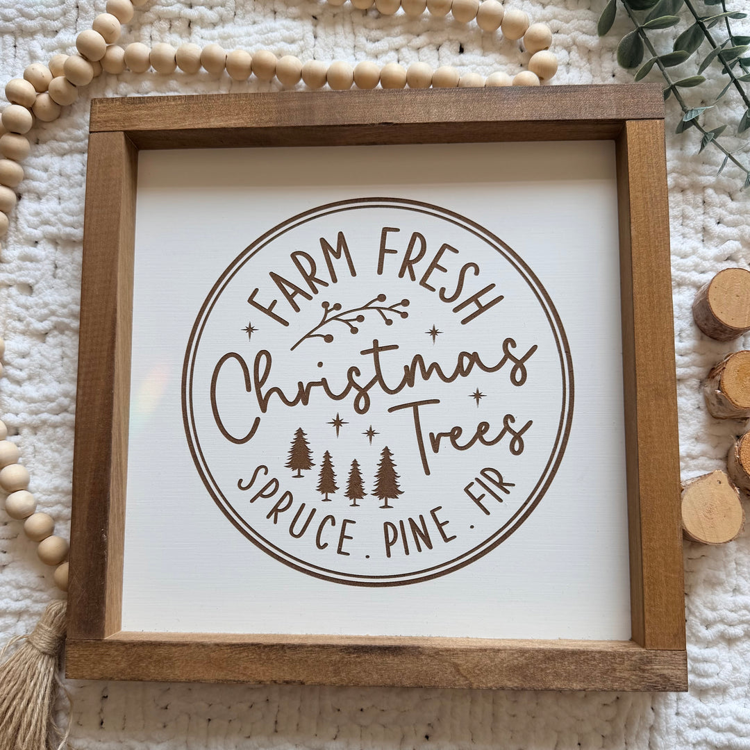 Farm Fresh Christmas Trees Sign