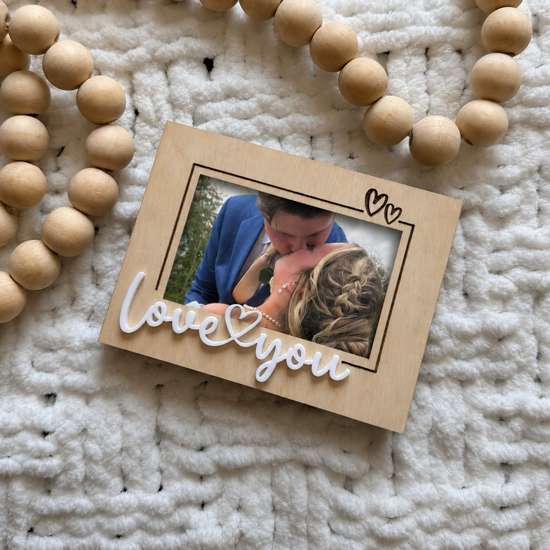 Personalized Fridge Photo Magnet | 3x4 Picture Frame