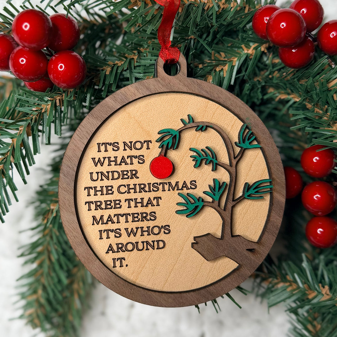 Charlie Brown Christmas Tree Decoration – Laser Cut Wood Ornament