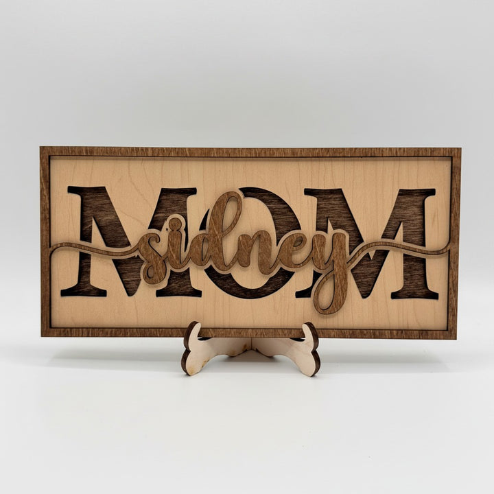 3D Layered Personalized Family Sign — Custom Title &amp; Children&