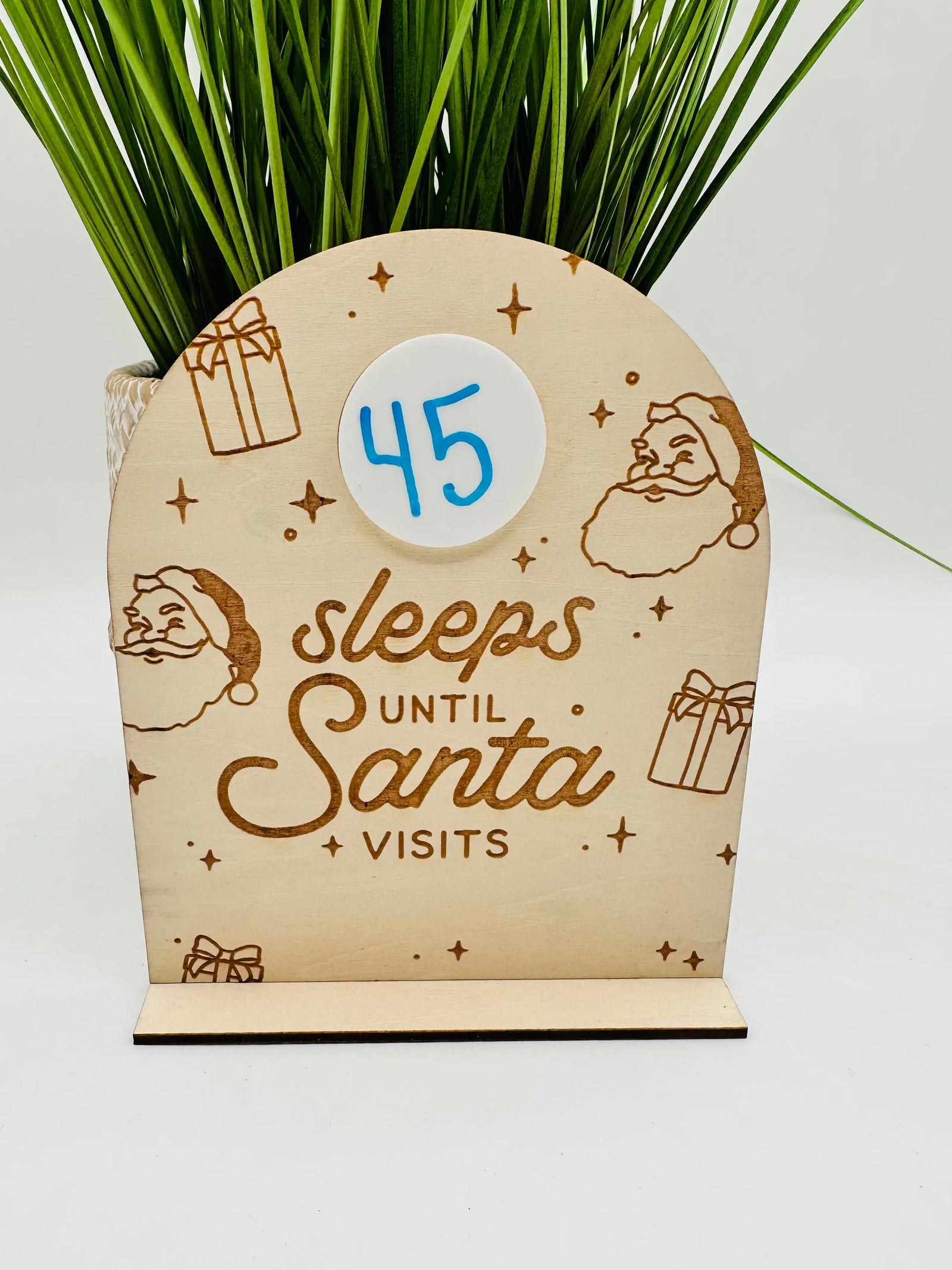Sleeps Until Christmas Countdown - Sign Kingwood Decor & Laser