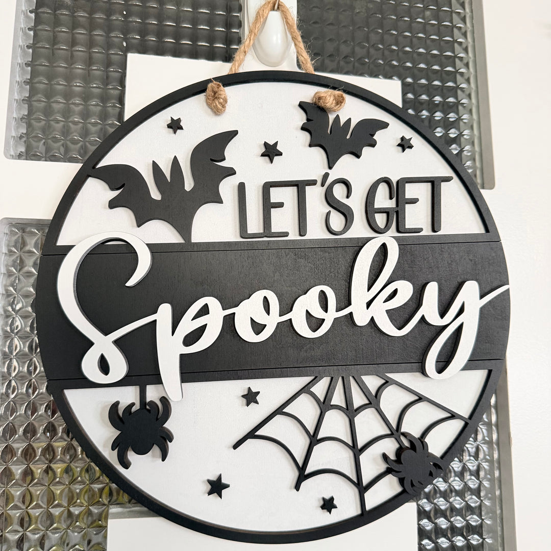 Lets Get Spooky 12" Sign