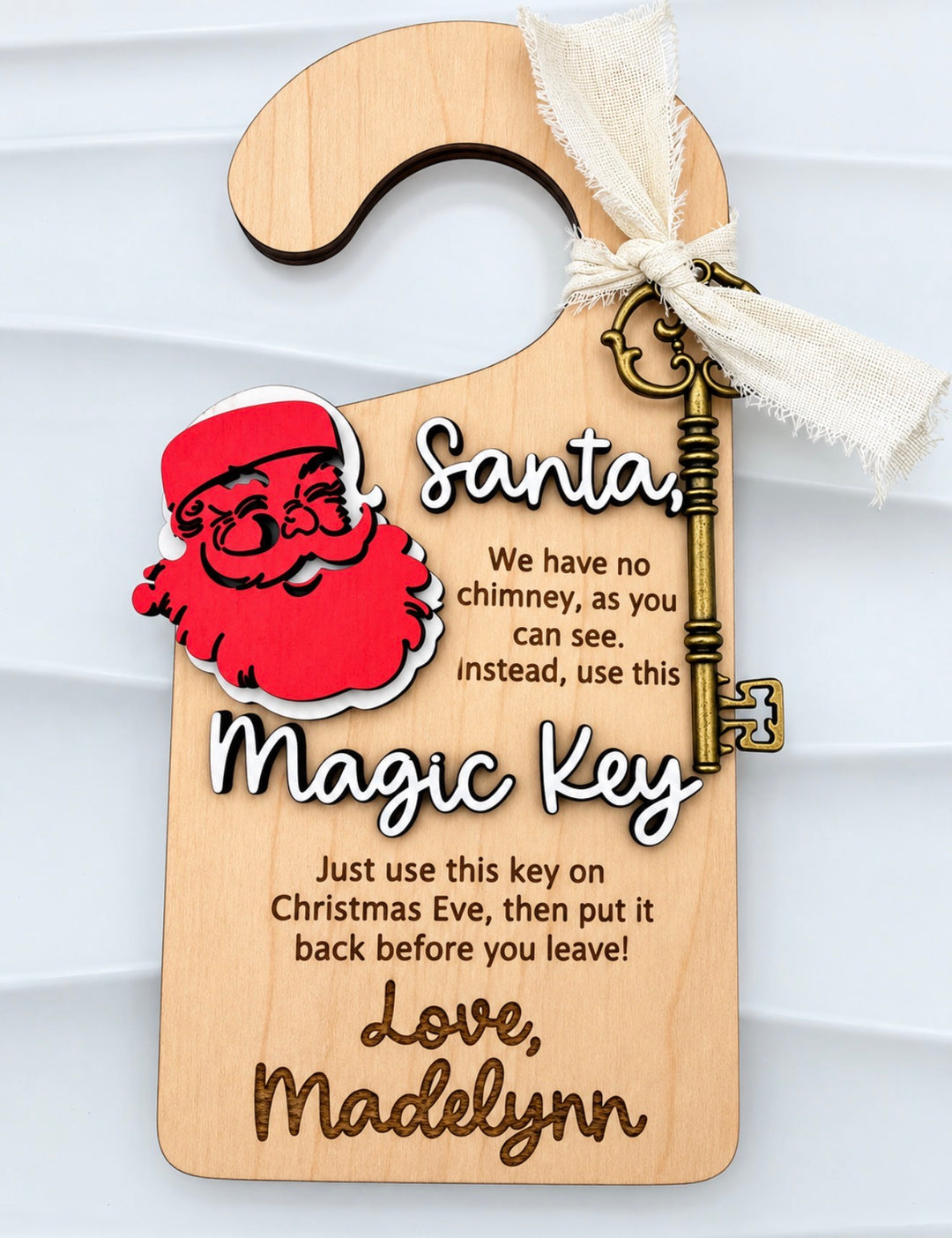 Santa Magic Key Door Hanger