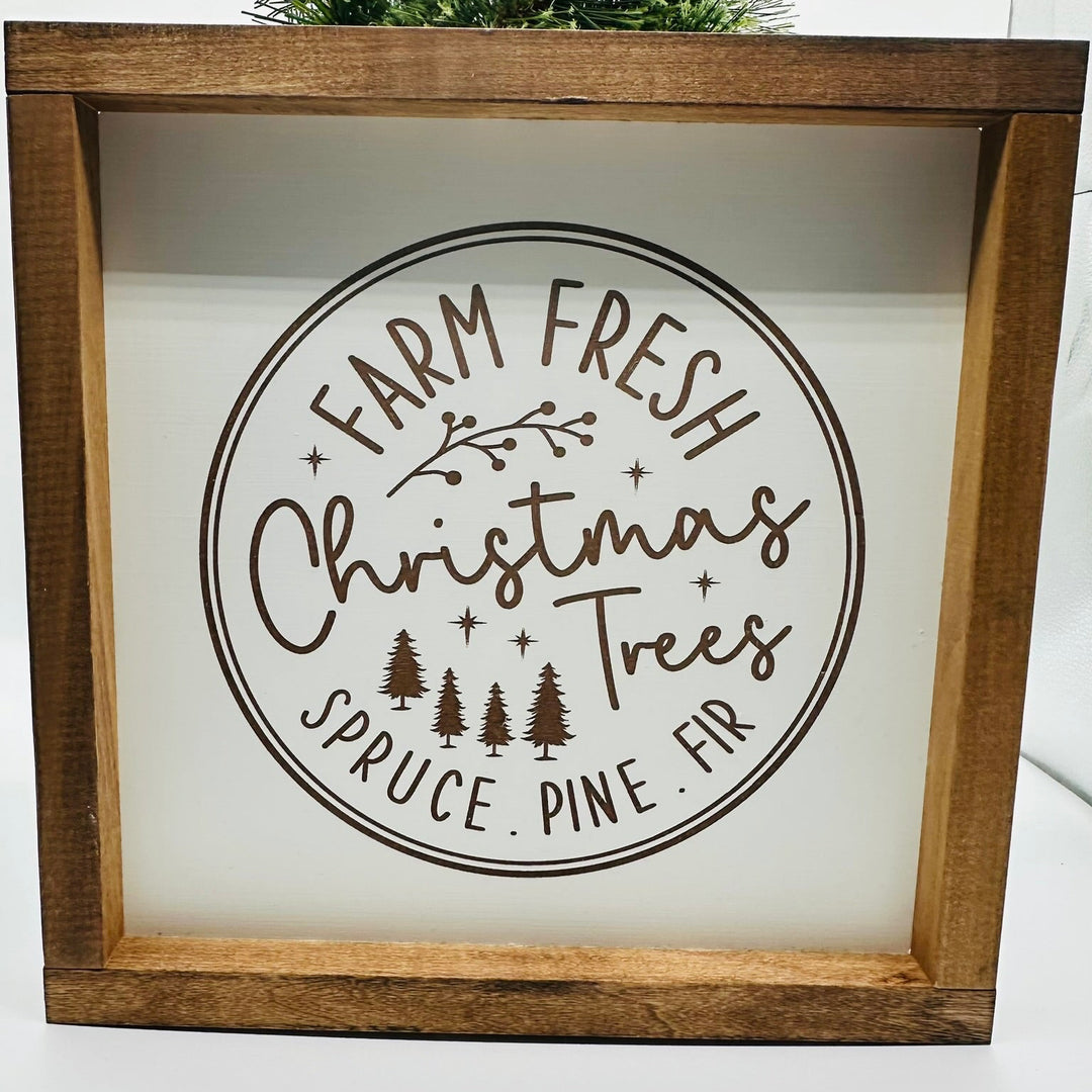 Farm Fresh Christmas Trees Sign