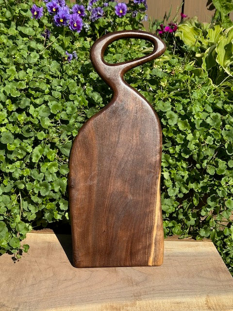 Handcrafted live edge walnut charcuterie board