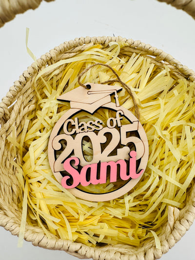Graduation Ornament / Car Dangle – “Class of 2025”