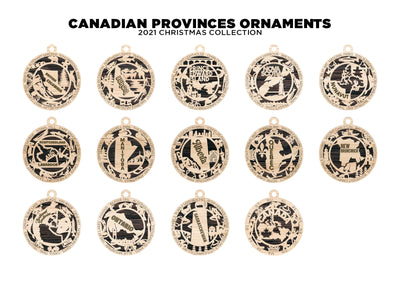 Canadian provincial christmas ornaments