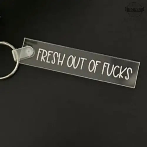 Acrylic keychain decor fort mcmurray bold statement