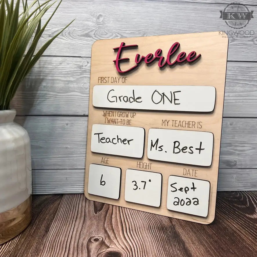 Customizable first day of school decor board fort mcmurray